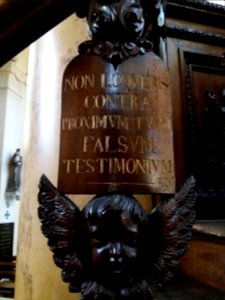 Amplepuis - Église Saint Pothin - Chaire - Dix commandements de Dieu (08)