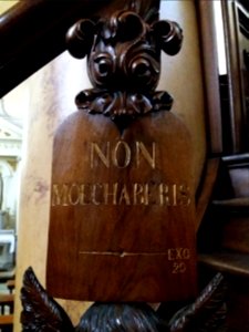 Amplepuis - Église Saint Pothin - Chaire - Dix commandements de Dieu (06)