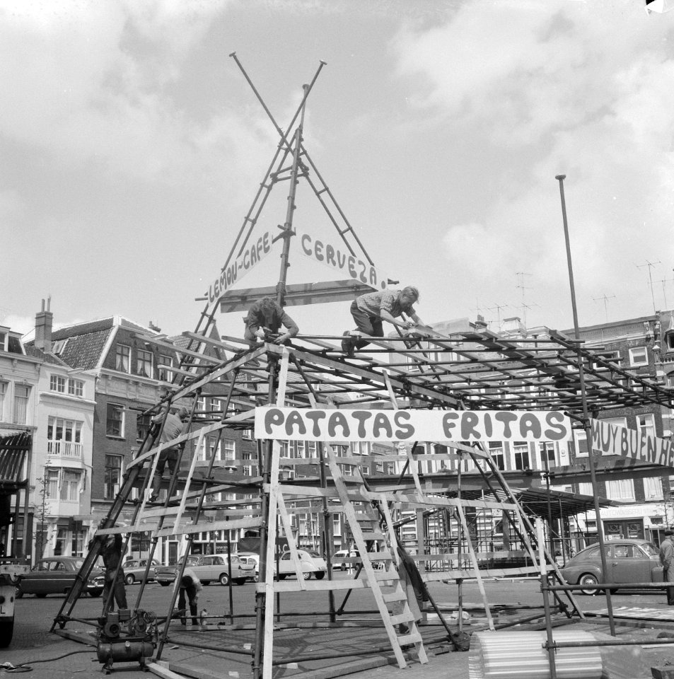 Amstelveld in vogelvlucht, indianentent, Bestanddeelnr 914-0415