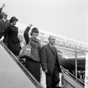 Amsterdamse delegatie terug uit Amerika, de Amsterdamse politiekapel was aanwezi, Bestanddeelnr 916-3541