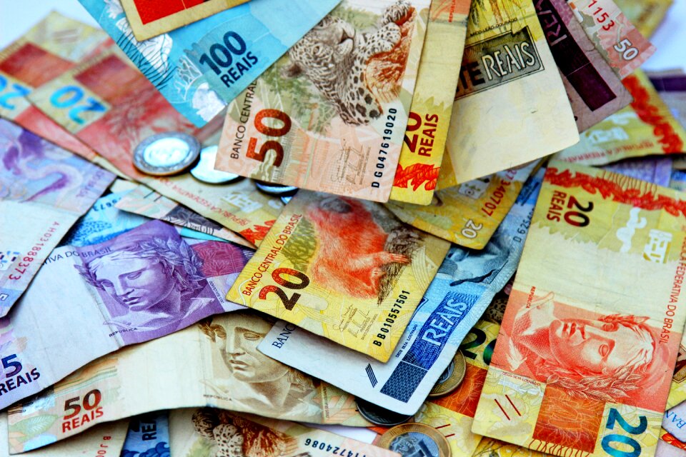 Note brazilian currency brazil