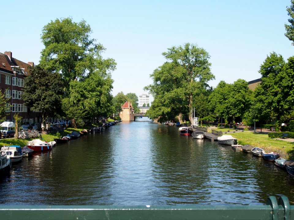 Amstelkanaal met Brug 404, Ferdinand Bolstraat - Scheldestraat vanaf burg 403 pic2