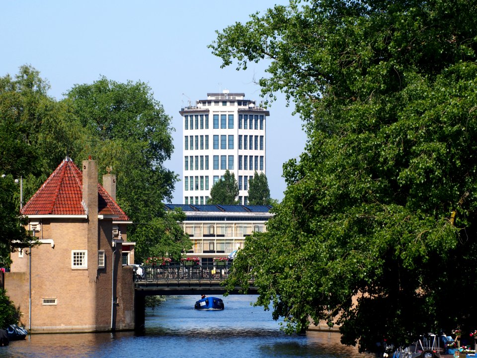 Amstelkanaal met Brug 404, Ferdinand Bolstraat - Scheldestraat vanaf burg 403 pic3
