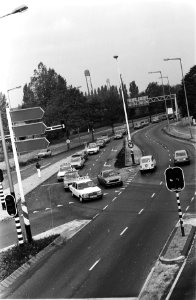 Amsterdamse taxis vanaf Stadionplein naar Den Haag voor demonstratie tegen nieuw, Bestanddeelnr 929-9649
