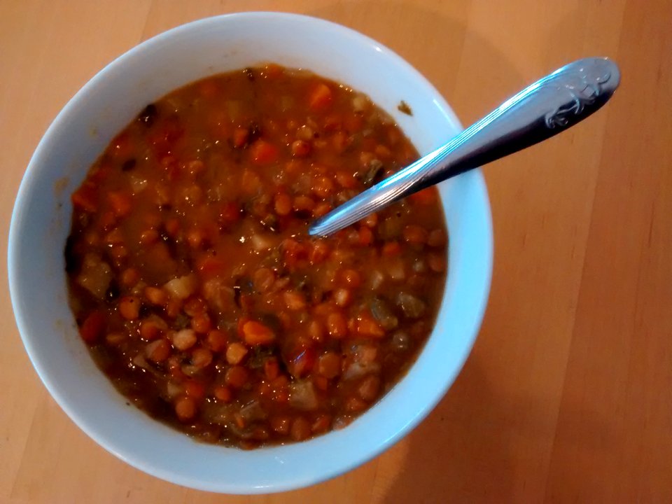 Amy's lentil vegetable soup