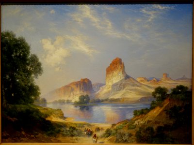 An Indian Paradise (Green River, Wyoming), by Thomas Moran, 1911, oil on canvas - Dallas Museum of Art - DSC04821