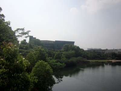 An artificial lake in Hunan Mass Media Vocational and Technical College5