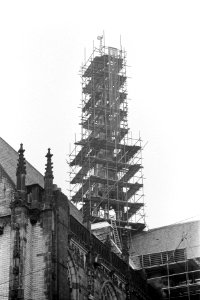 Amsterdamse toren in de steigers, toren van de Zuiderkerk, Bestanddeelnr 911-2673