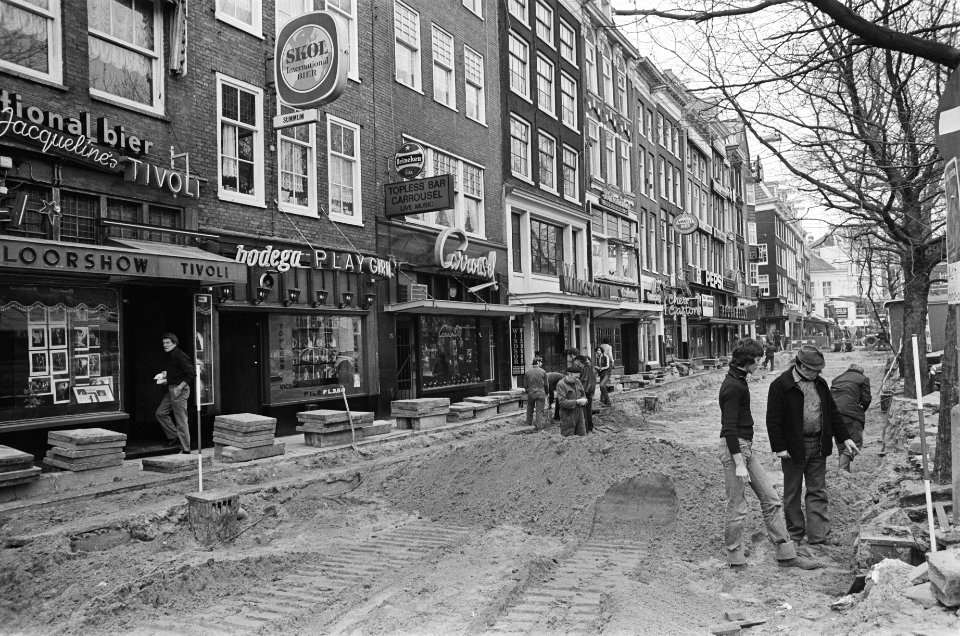 Amsterdam aanleg Binnenring overzicht werkzaamheden op Thobeckeplein, Bestanddeelnr 929-5999