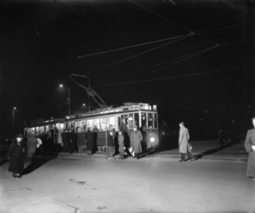 Amsterdamse tram bij nacht, Bestanddeelnr 901-5152
