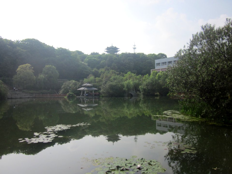 An artificial lake, Changsha Normal University