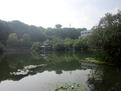 An artificial lake, Changsha Normal University