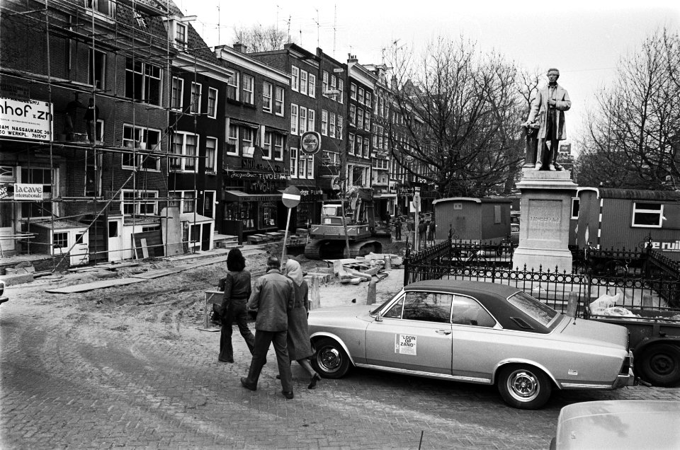 Amsterdam aanleg Binnenring overzicht werkzaamheden op Thobeckeplein, Bestanddeelnr 929-6000