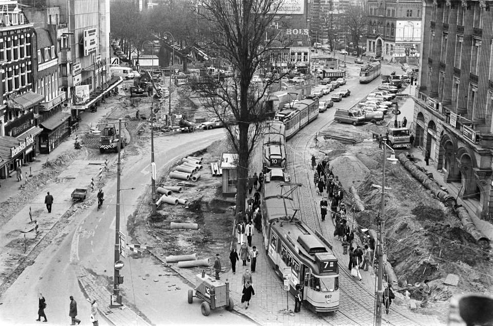 Amsterdam aanleg Binnenring overzicht werkzaamheden Kleine Gartmanplantsoen, Bestanddeelnr 929-5997