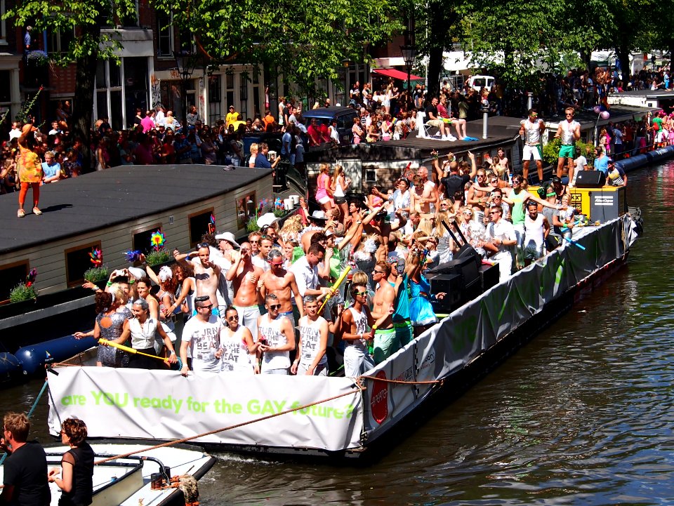Amsterdam Gay Pride 2013 Are you ready for the gay future boat pic2