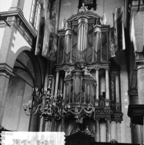 Amsterdam. Interieur van de Westerkerk met het grote orgel, Bestanddeelnr 918-1331