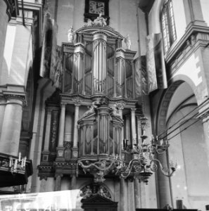 Amsterdam. Interieur van de Westerkerk met het grote orgel, Bestanddeelnr 918-1332
