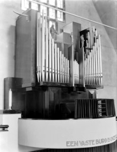 Amsterdam, Lutherkapel aan de Gerrit van der Veenstraat Orgel en orgelbalkon me, Bestanddeelnr 252-0311