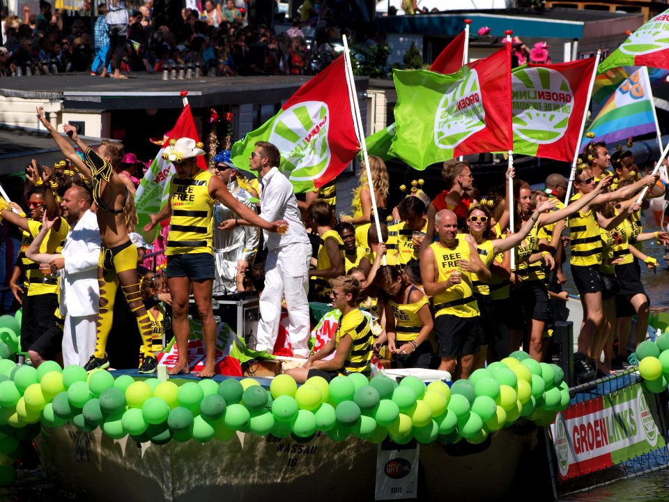 Amsterdam Gay Pride 2013 boat no13 Groen Links pic3