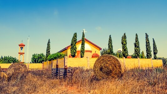 Summer scenery church