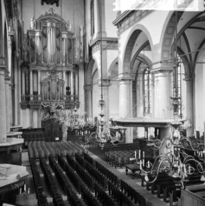 Amsterdam. Interieur van de Westerkerk met het grote orgel, Bestanddeelnr 918-1325