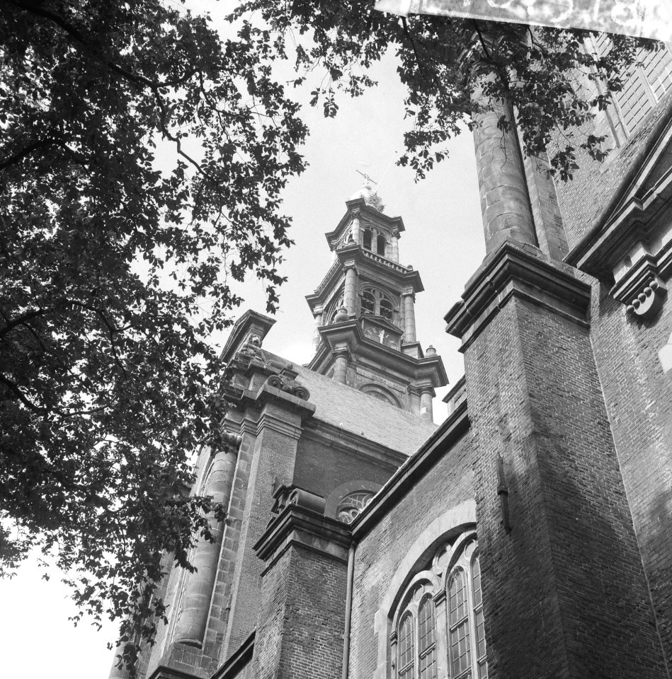 Amsterdam, Westerkerk. Exterieur vanuit het zuidoosten met Westertoren, Bestanddeelnr 918-1318