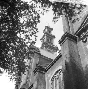 Amsterdam, Westerkerk. Exterieur vanuit het zuidoosten met Westertoren, Bestanddeelnr 918-1318