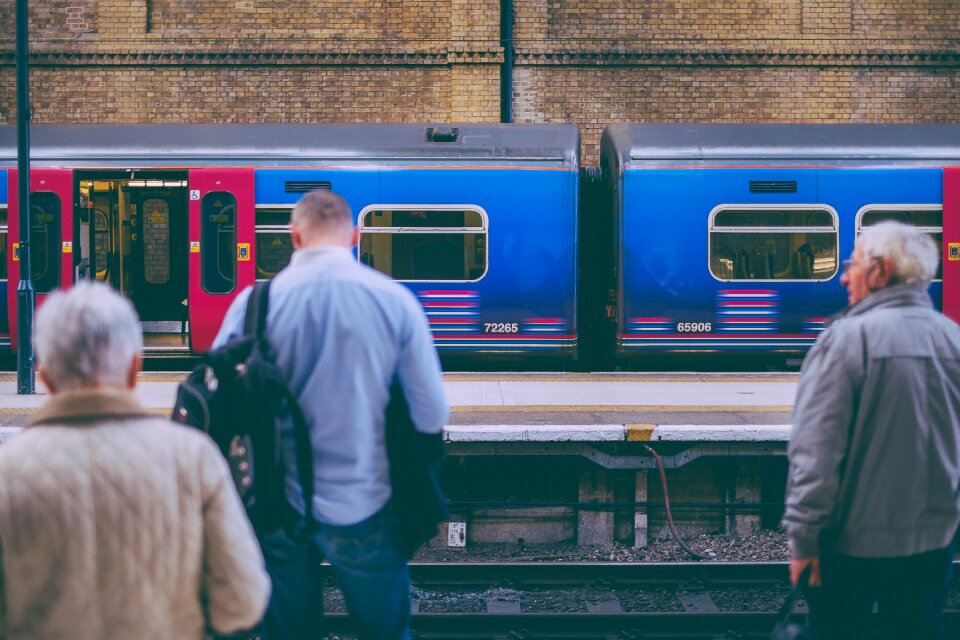 Railways train train station photo