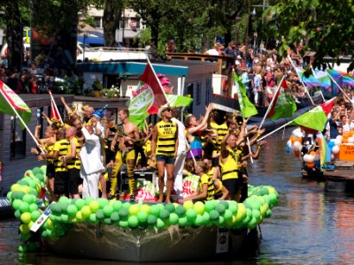 Amsterdam Gay Pride 2013 boat no13 Groen Links pic2