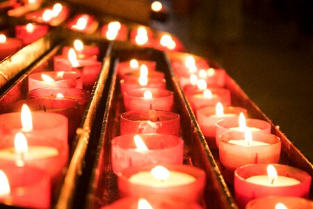 Gothic candles fire