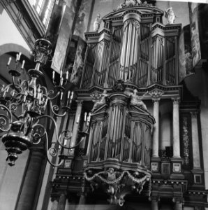 Amsterdam. Interieur van de Westerkerk met het grote orgel, Bestanddeelnr 918-1337