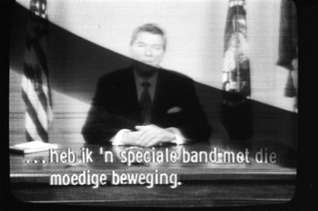 Amerikaanse tv-show Laat Polen Polen zijn op de televisie. Ronald Reagan tijde, Bestanddeelnr 931-9471