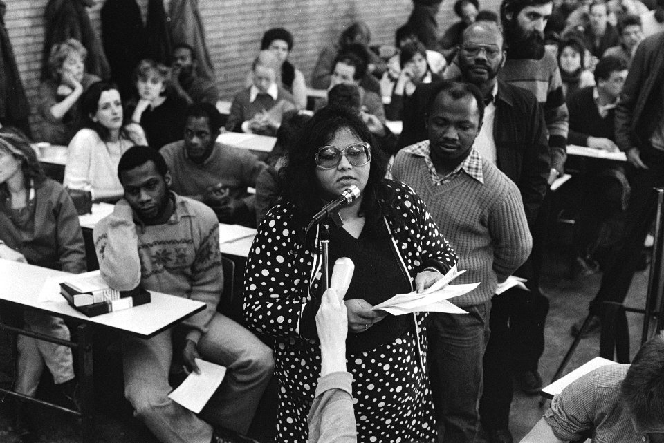 Amsterdam, Prinsenhof conferentie over discriminatie en racisme publieke belang, Bestanddeelnr 932-8454