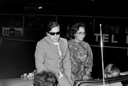 Amerikaanse zanger Jose Feliciano treedt op in Olympisch Stadion , Amsterdam, Bestanddeelnr 923-5573