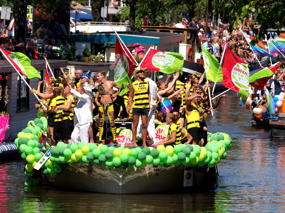 Amsterdam Gay Pride 2013 boat no13 Groen Links pic1