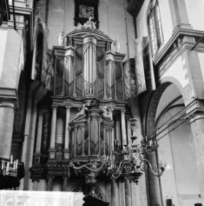 Amsterdam. Interieur van de Westerkerk met het grote orgel, Bestanddeelnr 918-1333