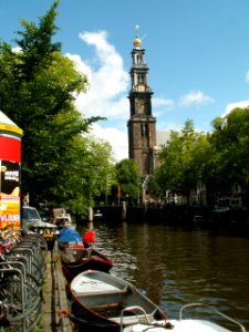 Amsterdam, Prinsengracht Westerkerk photo