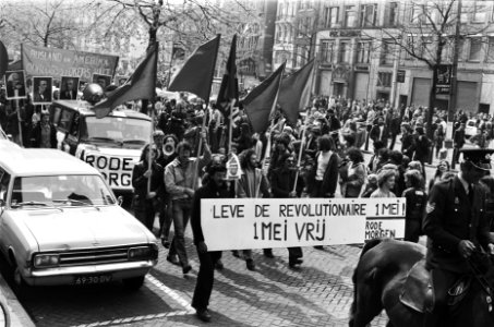 Amsterdam, 1 mei demonstratie CPN, Bestanddeelnr 929-6949