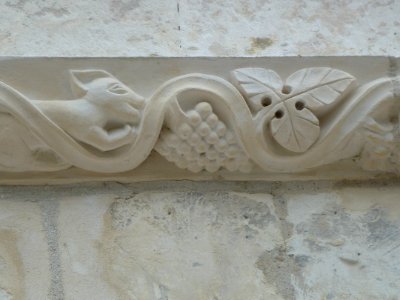 Ames (Pas-de-Calais, Fr) église Saint-Pierre PA00107956 détail sculpture porte