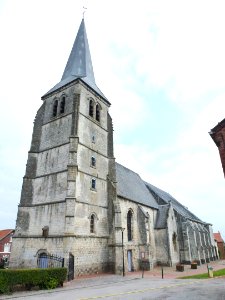 Amettes (Pas-de-Calais, Fr) église Saint-Sulpice, tour