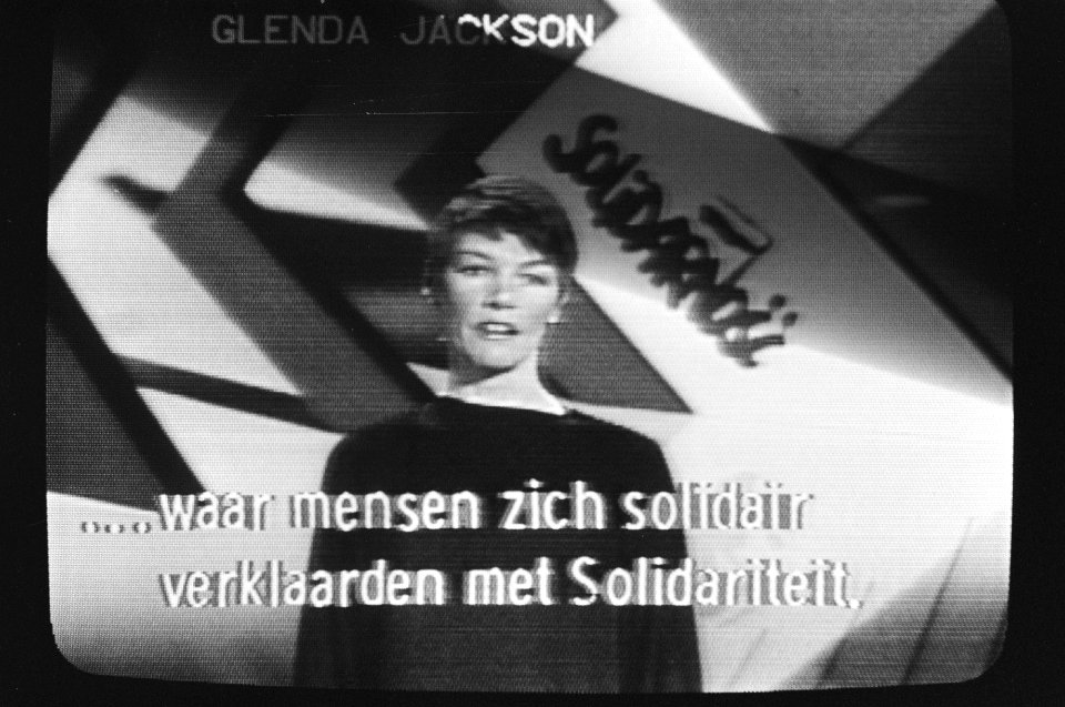 Amerikaanse tv-show Laat Polen Polen zijn op de televisie. Glenda Jackson tijd, Bestanddeelnr 931-9473