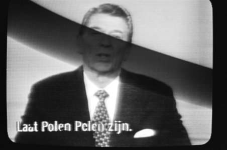 Amerikaanse tv-show Laat Polen Polen zijn op de televisie. Ronald Reagan tijde, Bestanddeelnr 931-9472