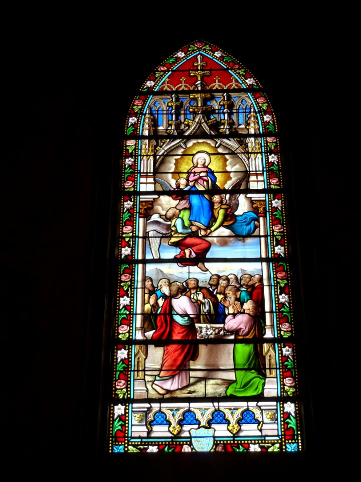 Amfreville-la-Campagne (Eure, Fr) église, vitrail 15