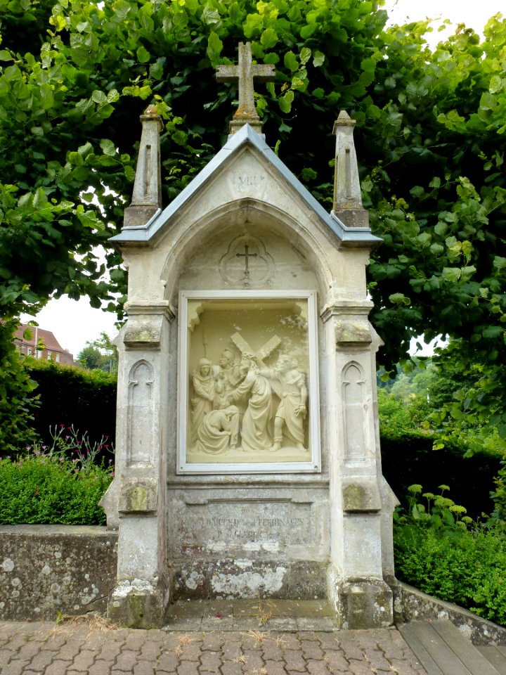 Amettes, Maison natale de Benoît Joseph Labre, chemin de croix station 08