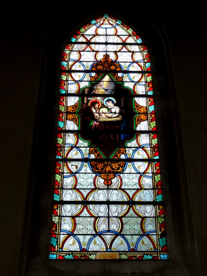 Amfreville-la-Campagne (Eure, Fr) église, vitrail 03