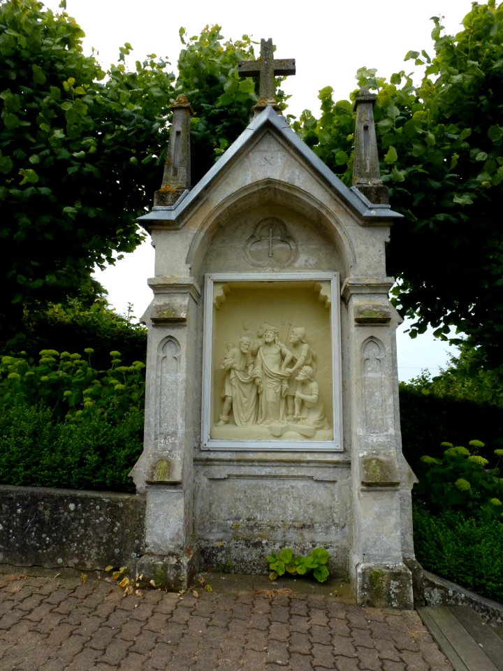 Amettes, Maison natale de Benoît Joseph Labre, chemin de croix station 10