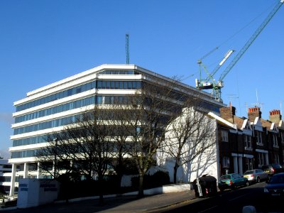 Amex House and White Street, Carlton Hill, Brighton (November 2010)