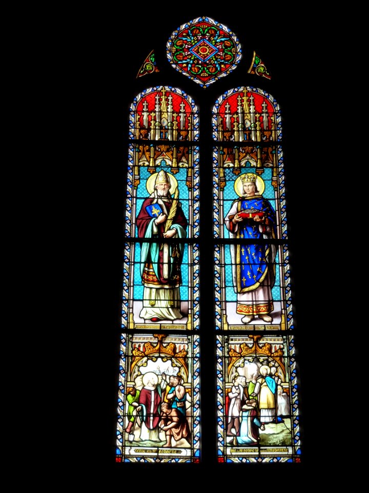 Amfreville-la-Campagne (Eure, Fr) église, vitrail 13