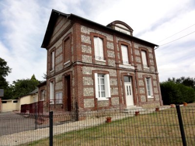 Amfreville-les-Champs (Seine-Mar.) mairie-école