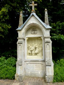 Amettes, Maison natale de Benoît Joseph Labre, chemin de croix station 01